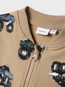 NAME IT Sweat Cardigan Seb Weathered Teak